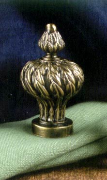 Antique Metal Leaf Urn Finial