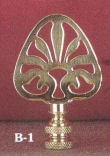 Solid Brass Ideogram spade shape finial