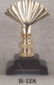 Brass Mini Fan Finial
