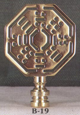 Solid Brass Ideogram Finial
