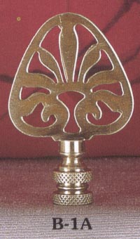 Antiqued Brass Ideogram Finial