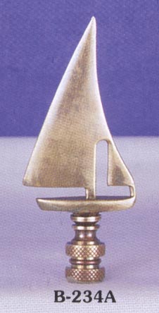 Sailboat Antique Finish Finial