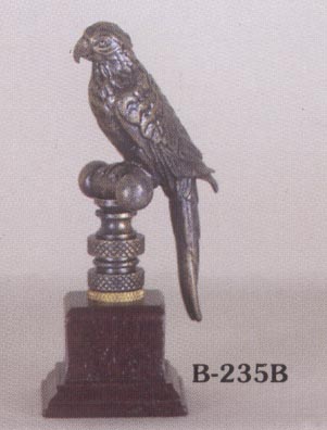 Parrot Antique Finish Finial