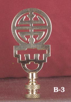 Solid Brass Ideogram Round Top