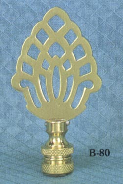 Brass Acorn Silhouette Lamp Finial