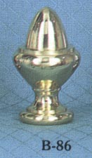 Solid Brass Polished Acorn