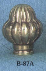Solid Brass Antiqued melon Lamp Finial