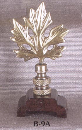 Solid Brass Leaf Lamp Finial