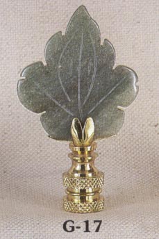Jade Leaf Lamp Finial