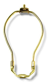 Brass Plated Lampshade Harp