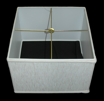 Linen Shallow Square Table Shade