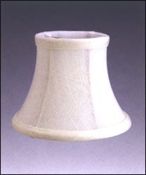 Bell Shantung Chandelier Shade  with Fabric Lining and No Piping