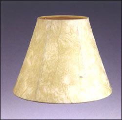 Empire Faux Leather Lampshade with Gold Lining