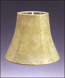 Faux Leather Bell Chandelier Lampshade w/ No Lining (BR-00448-CH)