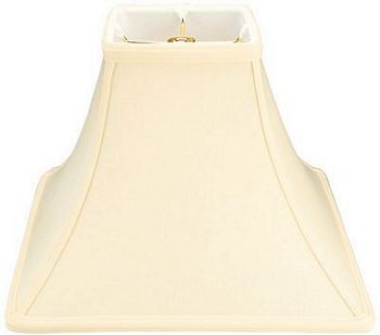 Bell Square Shantung Lampshade with Piping