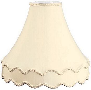 Scallop Bottom Gallery Shantung Shade