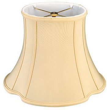French Oval Shantung Shade with Piping