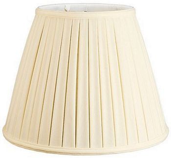Empire Box Pleat Shantung Lampshade