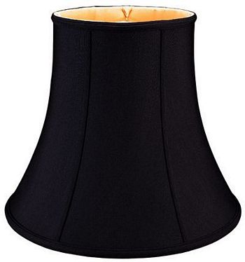Black Deeper Bell Shade with Piping