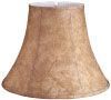 Bell Faux Leather Lampshade with White Lining