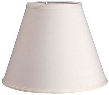 Empire Homespun Lampshade with white plastic lining