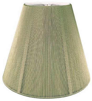 Empire Silk String Lampshade with Hand sewn Lining