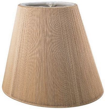 Oval Silk String Shade with Hand Sewn Soft Lining