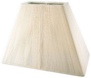 Rectangle Silk String Shade with Hand Sewn Soft Lining