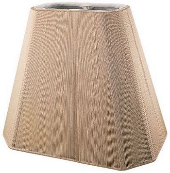 Rectangle Cut Corner Silk String Lampshade with Hand Sewn Soft Lining