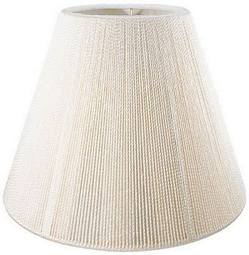Empire Silk Cord String Shade with Hand Sewn Soft Lining