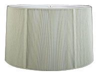 Shallow Drum Silk String Shade with Hand Sewn Soft Lining