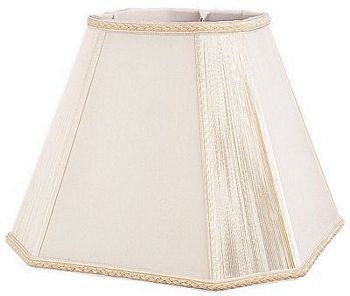 Square Pure Silk Shade with Silk String on Cut Corners