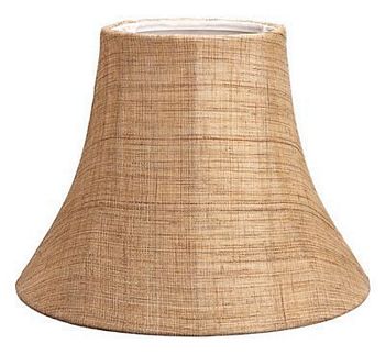 Bell Hand Loom Linen Lampshade with Soft Lining