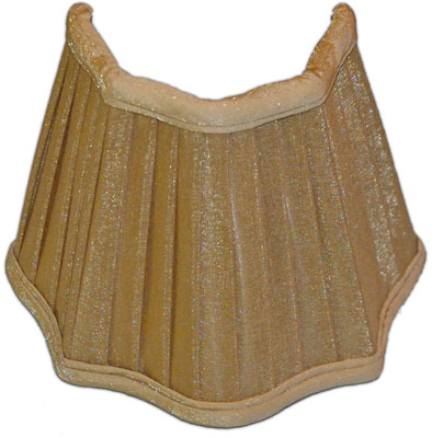 Beige Silk Pleated Sconce Shade