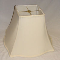 Fancy Square Shantung Silk Lampshade with Fabric Lining