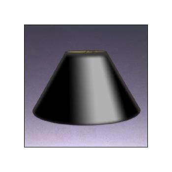 Black Parchment Coolie Lampshade with Gold Foil Lining