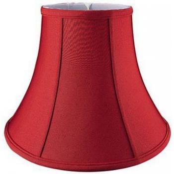 Brick Red Bell Silkette Shantung Shade with White Lining