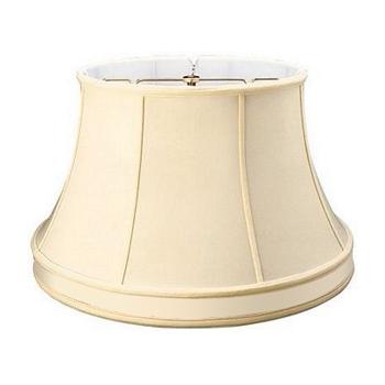 Silk Shantung Floor Lampshade with Gallery and fabric lining