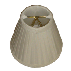 Empire polyester soft roll pleat chandelier lampshade with fabric lining