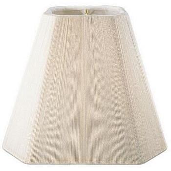 Square Cut Corner Silk String Shade with Hand Sewn Soft Lining