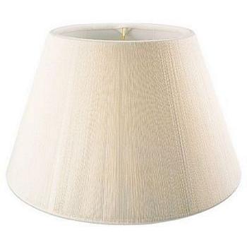 Swing Arm Silk String Lampshade with Hand Sewn Soft Lining