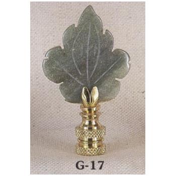 Jade Leaf Lamp Finial