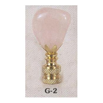 Rose Quartz Lamp Finial