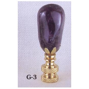 Amethyst Finial Lamp Finial