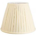Empire Box Pleat Silk Shantung Lampshade with Fabric Lining
