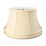 Silk Shantung Floor Lampshade with Gallery and fabric lining