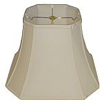 Square Cut Corner Silk Shantung Lampshade with fabric lining