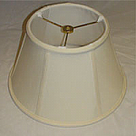 Silk Shantung Swing Arm shade with Piping