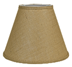 Burlap Empire Lamp Shade