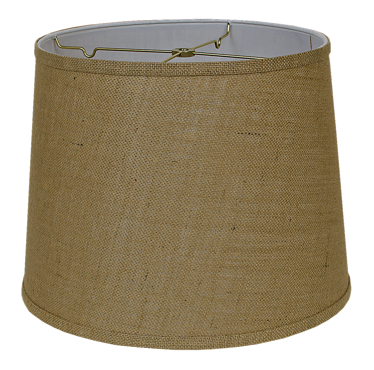 Burlap Regular Hard Back Drum Lampshade